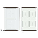 水書板 習字 書道 かるい水筆書き方指導板 2マス/4マス(黒) オータケ