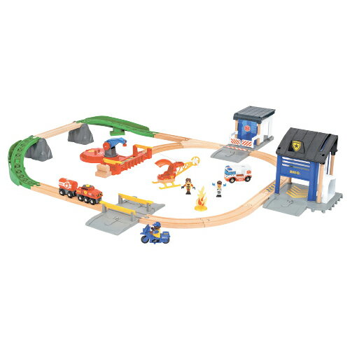 おもちゃ 電車 線路 消防 レスキューチームセット BRIO ブリオ