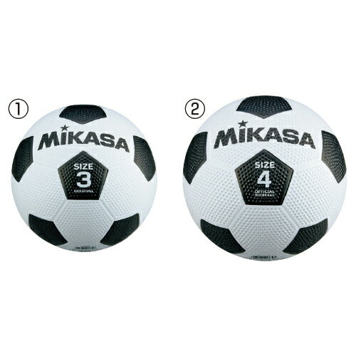 ゴムサッカーボール 3号 4号 ミカサ F3-WBK F4-WBK ボール サッカー 子供 小学生