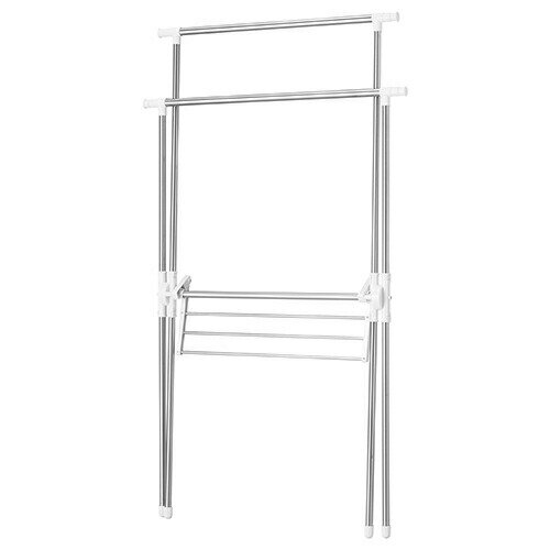 神栄ホームクリエイト(旧新協和) バルコニー物干金物(縦収納・ポール型) 560mm SK-560TSLP-WC ホワイトクリーム【1本】