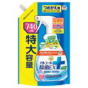 キッチン用除菌 らくハピ アルコール除菌EX 詰替740ml アース製薬(3)