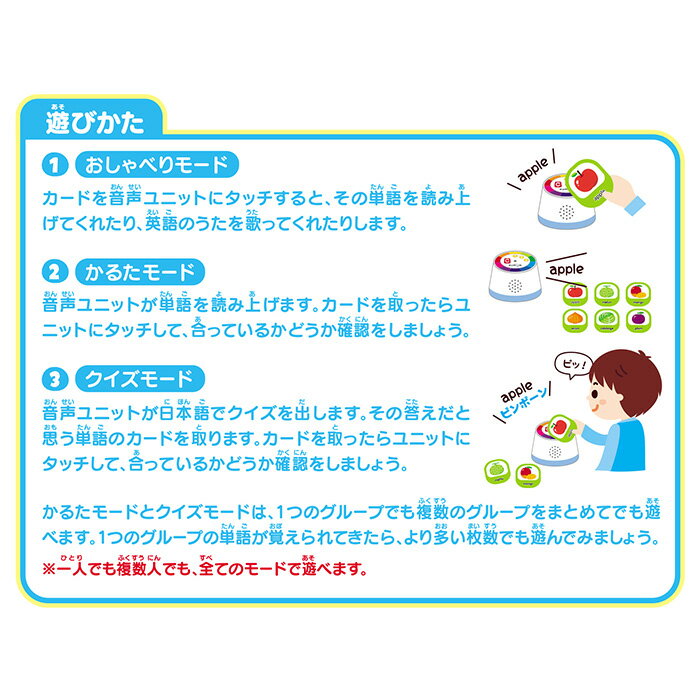 おもちゃ かるた カルタ 小学生 子ども 知育 英語 タッチで聞こう！えいごかるた くもん出版 3