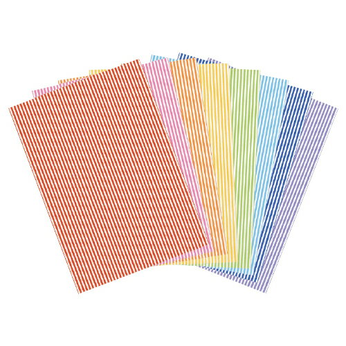 画用紙 カラーデザインペーパー ストライプ 今村紙工 幼稚園 保育園 製作 工作 先生 子ども