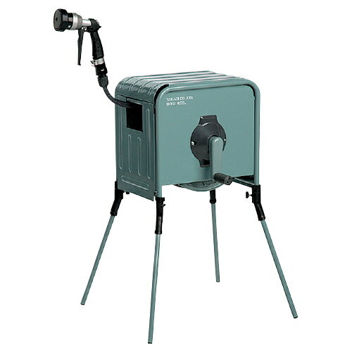 ホースリール 水やり 散水 リフトメタルBOX 20m タカギ