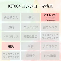 【送料無料】KIT004 アイラボの「HPVタイピング検査（尖圭コンジローマ）」【あす楽対応】検査項目：コンジローマ（イボ）HPV2種類、膣炎