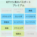 【送料無料】KIT115アイラボの「男のパスポートプレミアム」【あす楽対応】検査項目：尿道の淋病、クラミジア、トリコモナス、カンジダ..