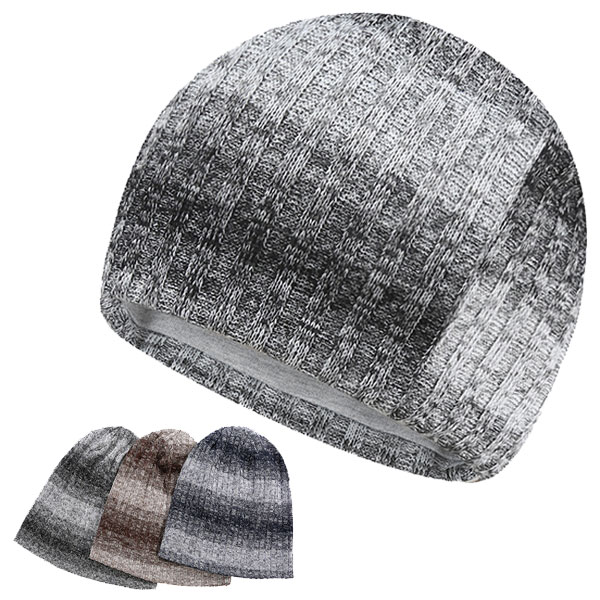 グラデーション ニット帽 ツートンカラー 帽子 ニットキャップ グラデ色 ワッチキャップ ビーニー メンズ レディース 秋 冬 KNIT CAP 4009