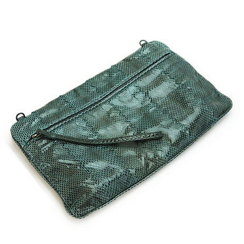 ボッテガヴェネタ ショルダーバッグ レディース 244516 PYTHON GREEN クラッチバッグ イントレチャート パイソン柄 レザー グリーン BOTTEGA VENETA