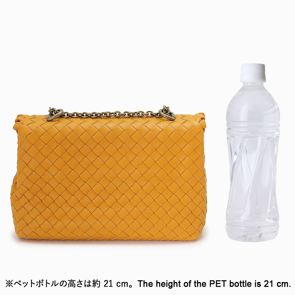 【訳あり/展示品】 ボッテガヴェネタ ショルダーバッグ レディース チェーンバッグ ポシェット イントレチャート レザー イエロー系 405739 V0OAD 7500 BOTTEGA VENETA