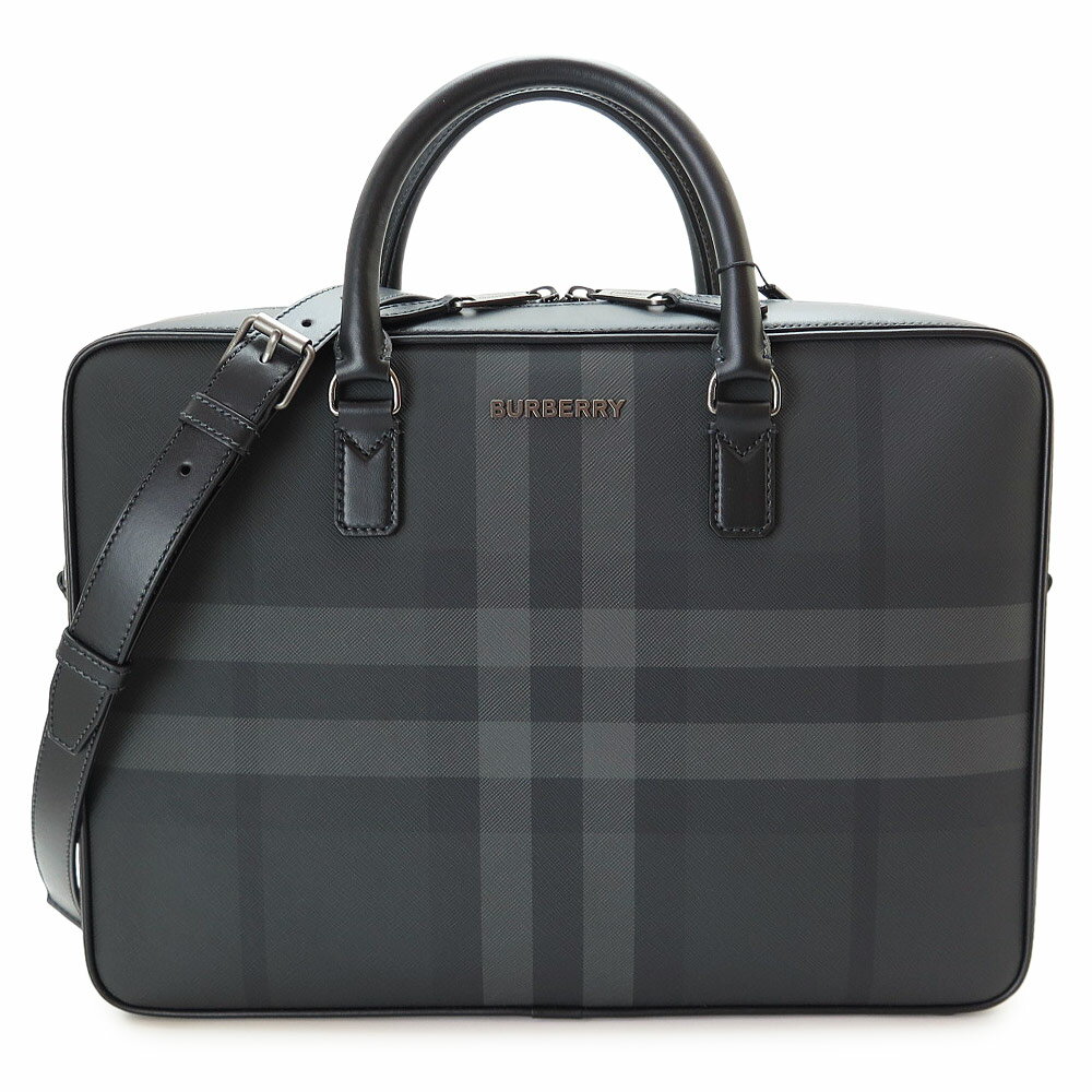 バーバリー ブリーフケース メンズ 8065338 A1208 ビジネスバッグ ショルダーバッグ チャコールチェック BURBERRY AINSWORTH BRIEFCASE CHARCOAL CHECK