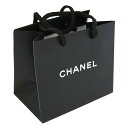 CHANEL シャネル 紙袋 正規店 ペーパーバッグ ショッパー ブラック 黒 16×14×10cm【ブランド付属品】【紙袋】【メール便】