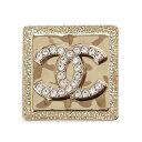 【訳あり】シャネル ブローチ レディース アクセサリー ココマーク メタル ラインストーン ゴールド クリア CHANEL ABA002 B09920 NL72...