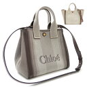 クロエ スモール トートバッグ レディース CARRY キャリー ショルダーバッグ ストライプ ロゴ Chloe CHC25SS911O65 【2025年春夏新...