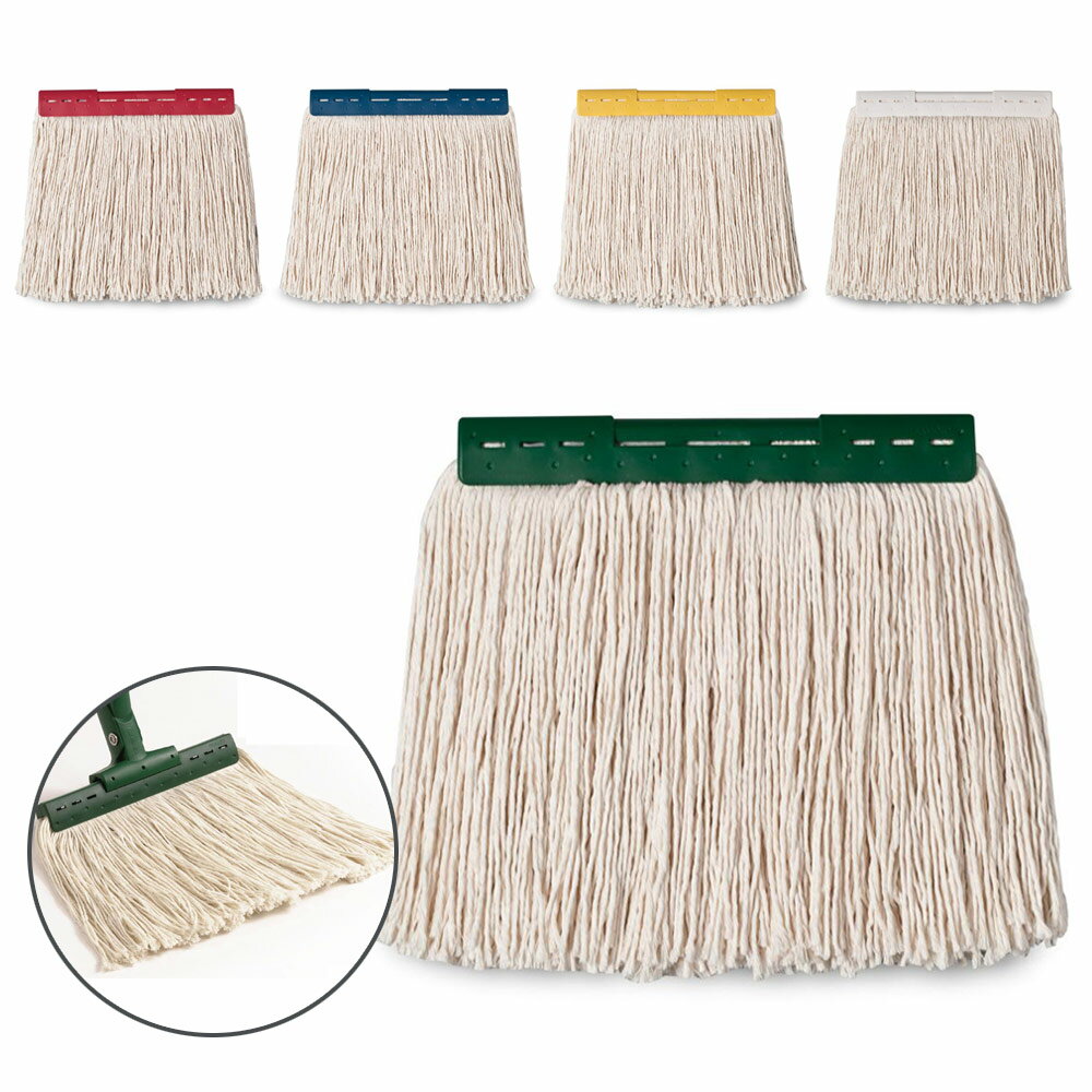 Rakuten - テラモト FXモップ替糸(J) 1枚 水拭きモップ モップ糸 屋外用 屋内用 雑巾 床掃除 クリップ式 樹脂へッド ゾーニング 幅24cm 長さ21cm 260g 300g CL-374-421 / CL-374-431