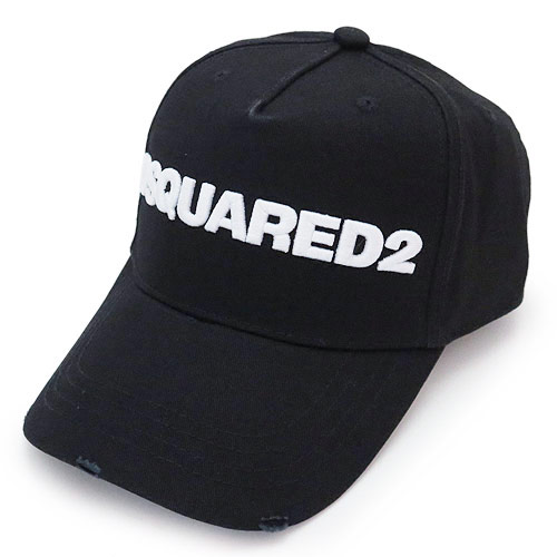 ディースクエアード キャップ BCM0028 05C00001 M063 ベースボールキャップ 帽子 ブラック 黒 DSQUARED2 Embroidered Cargo Baseball Caps