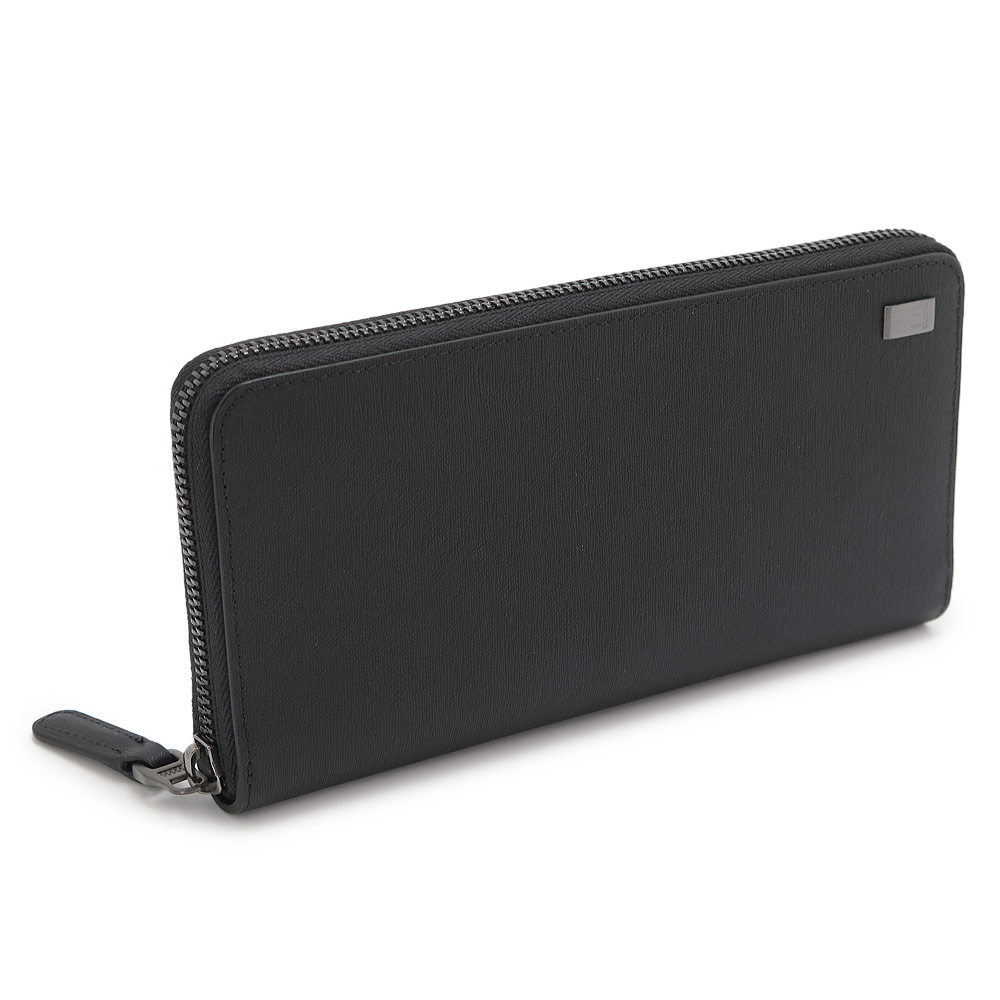 ダンヒル 長財布 メンズ サイドカー ジップ コート ウォレット ラウンドファスナー レザー ブラック 黒 duhill DU21FS218SG 001