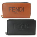 フェンディ 長財布 メンズ 7M0210 AFCL 財布 ラウンドファスナー ロゴ レザー FENDI ZIP AROUND【2021年春夏新作】