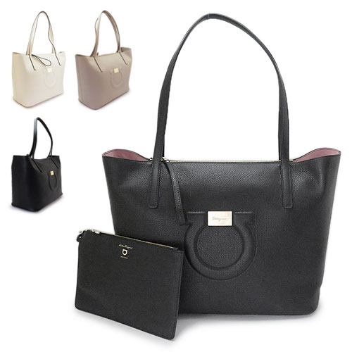 フェラガモ トートバッグ レディース 21H019 ショルダーバッグ 肩掛けバッグ シティトート レザー Salvatore Ferragamo CITY TOTE 【2022年春夏新作】