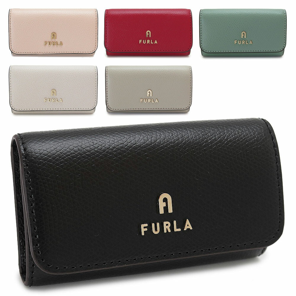 フルラ キーケース レディース CAMELIA WR00436 ARE000 カメリア 4連フック キーリング キーホルダー レザー 単色 バイカラー FURLA KEY CASE