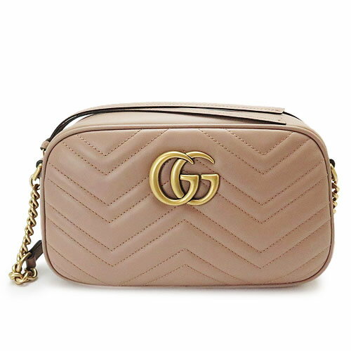 グッチ ショルダーバッグ レディース GUCCI 447632 DTD1T 5729 ポシェット GGマーモント キルティング レザー ベージュ