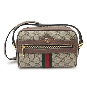 グッチ ショルダーバッグ レディース GUCCI 517350 96IWS 8745 ミニバッグ オフィディア GGスプリーム キャンバス ベージュ×エボニー