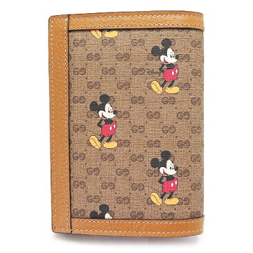 グッチ パスポートケース 602538 HWUBM 8559 GUCCI パスケース カード入れ DISNEY×GUCCI ディズニー×グッチ コラボ GG ミッキーマウス GGスプリーム キャンバス ベージュ×エボニー