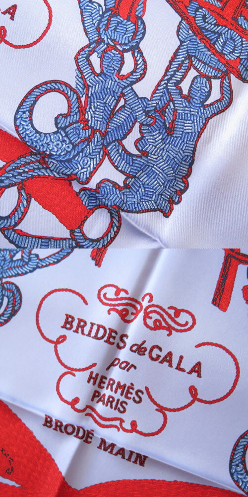 エルメス スカーフ HERMES CARRE TWILL BRIDES DE GARA BRODE ROUGE 002626S 17 大判スカーフ ストール ショール 正方形 カレツイル 馬具柄 シルク ルージュ