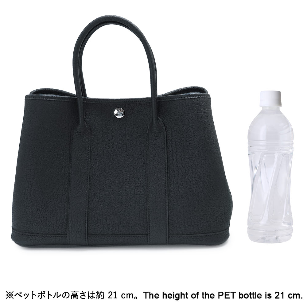 エルメス ハンドバッグ レディース ガーデンパーティ 30 TPM ネゴンダ ノアール 黒...