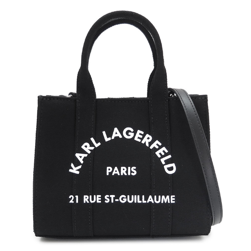 Rakuten - カールラガーフェルド ミニ トートバッグ レディース RUE ST-GUILLAUME A3W50118 999 ショルダーバッグ ハンドバッグ ブラック 黒 KARL LAGERFELD 【2026年春夏新作】