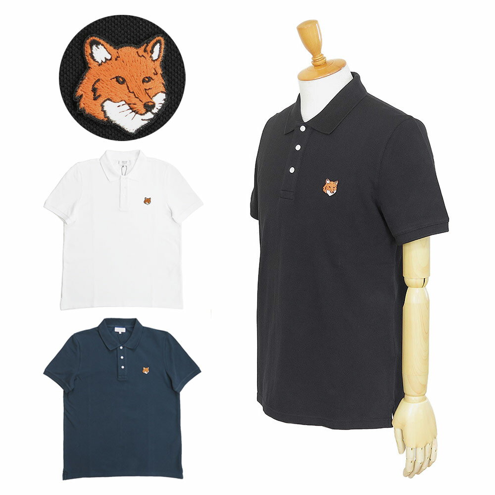 樂天商城 - メゾンキツネ MAISON KITSUNE ポロシャツ 半袖 メンズ PM00209KP0002 トップス フォックスヘッド 刺しゅうパッチ コットン 【2026年春夏新作】
