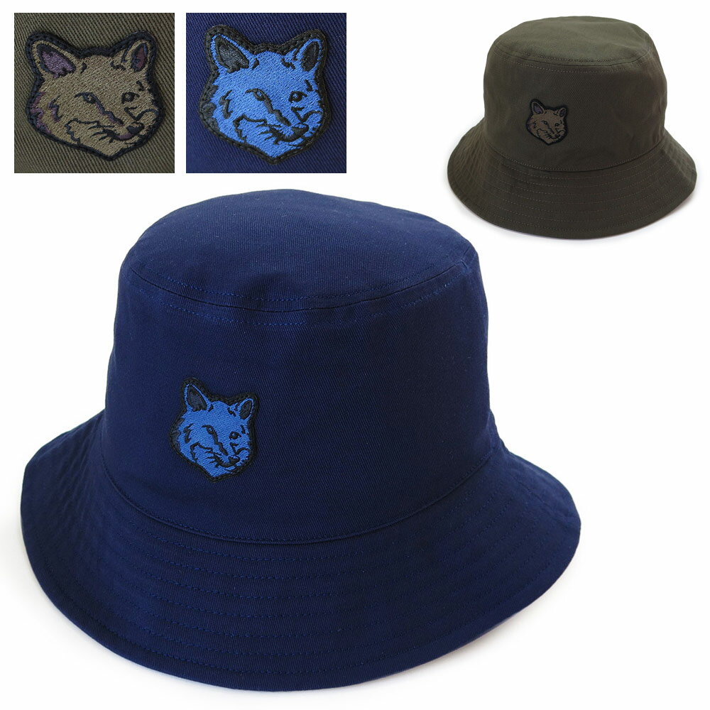 Rakuten - メゾンキツネ バケットハット バケツハット 帽子 ボールド フォックスヘッド パッチ 刺繍 MAISON KITSUNE LM06113WW0088