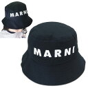 マルニ バケットハット 帽子 キッズ ガールズ ボーイズ 女の子 男の子 M01458 M00J2 0M803 子供服 フィッシャーマンハット ロゴ ブルーネイ...