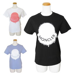 モンクレール Tシャツ レディース モンクレール Tシャツ 半袖 レディース 8C00014 829HP トップス クルーネック ロゴ MONCLER