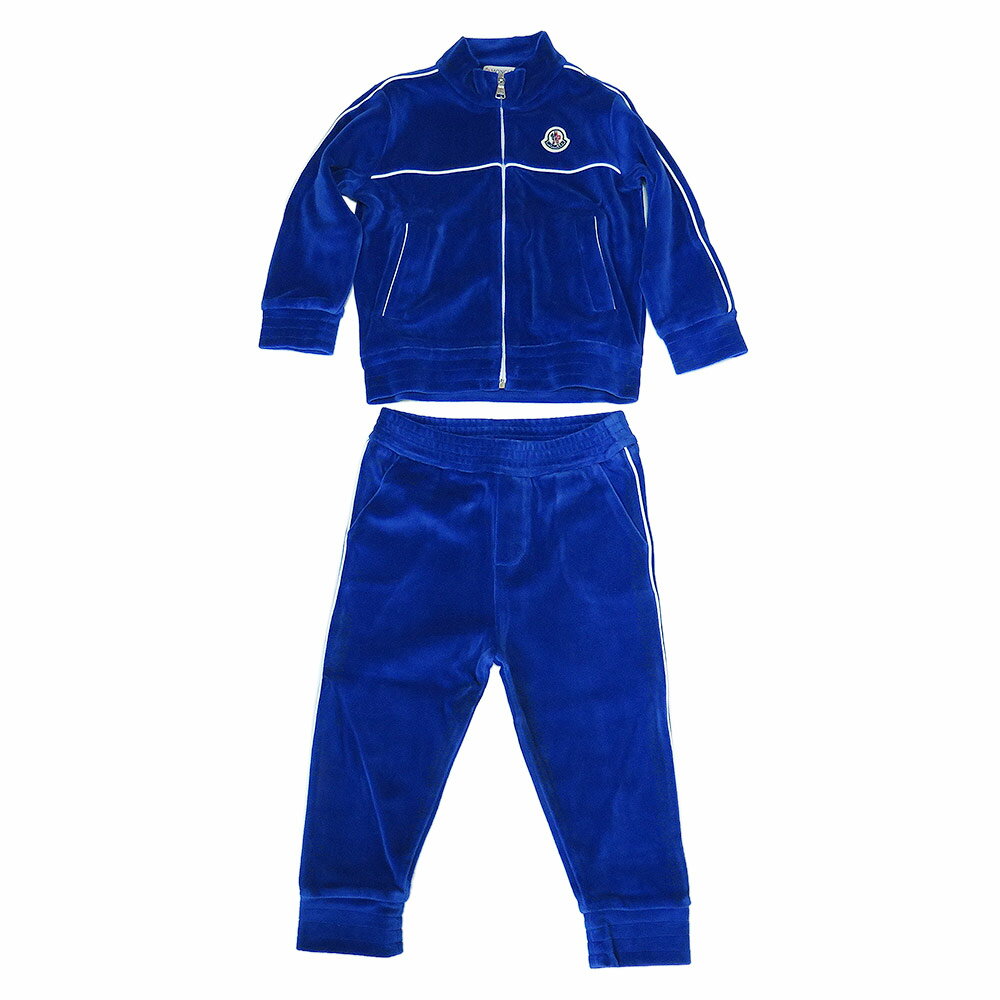 モンクレール セットアップ ベビー キッズ 8M00009 8999Y 745 ジャージ スウェット 上下セット ロイヤルブルー MONCLER 【2022年秋冬新作】