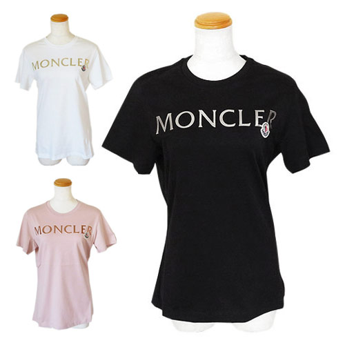 モンクレールTシャツレディース8C71510V8094半袖クルーネックロゴMONCLERT-SHIRTGIROCOLLO 202