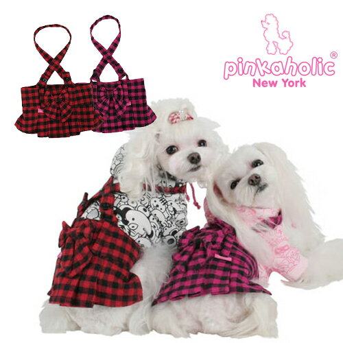 【在庫処分セール】メーカー完売☆犬用品 小型犬 ピンカホリック ペット ペット PINKAHOLIC プレッピー スカート NAJD-SK216 【メール便発送】【送料無料】