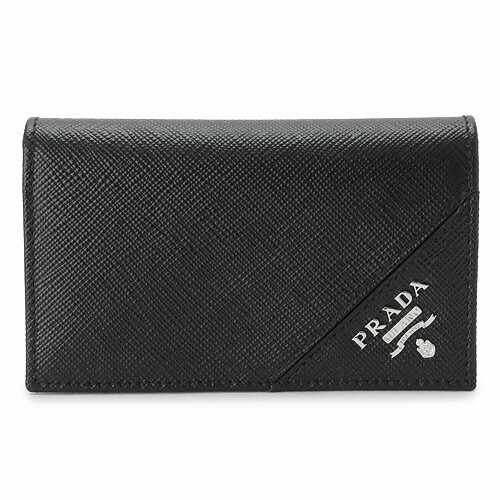 プラダ カードケース 2MC122 QME F0002 名刺入れ サフィアーノメタル レザー ブラック 黒 PRADA SAFFIANO METAL