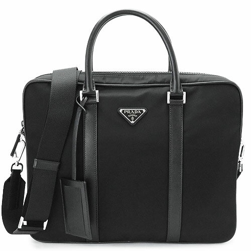 プラダ ビジネスバッグ メンズ 2VE871 064 F0002 テスートナイロン ブラック PRADA TESSUTO SAFFI NERO