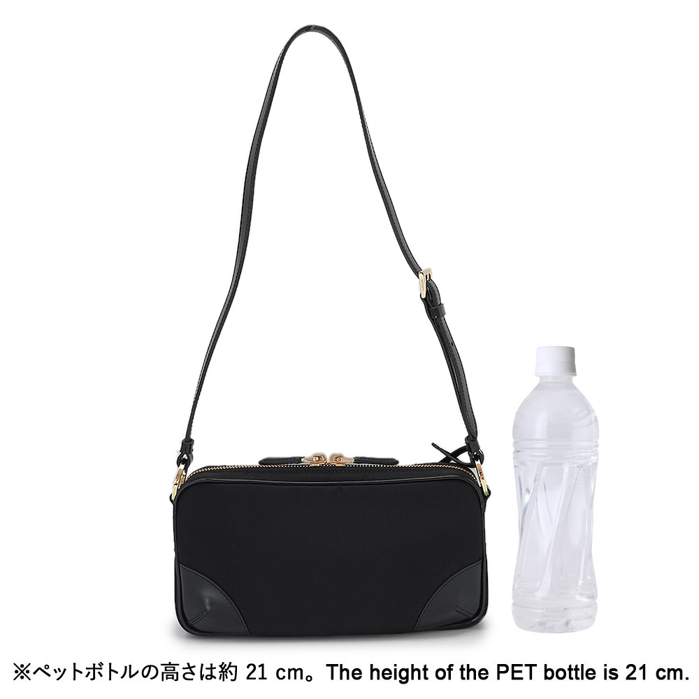 プラダ ショルダーバッグ レディース ポシェット ミニバッグ トライアングルロゴ ブラック 黒 PRADA 1BC225 R789 F0002