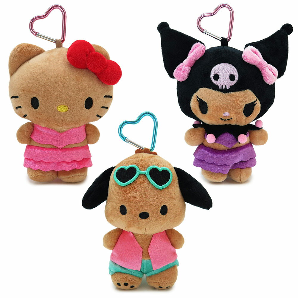 Rakuten - サンリオ マスコットポーチ ガングロ ハローキティ クロミ ポチャッコ ヒヤケマスコット カラビナ付き キャラクター 日本限定 ヤスダ通商 SANRIO