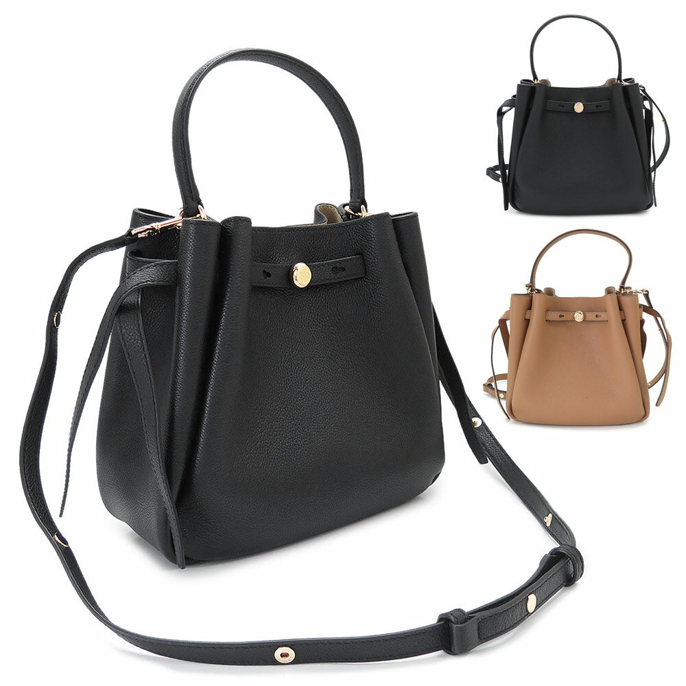 Rakuten - トリーバーチ TORY BURCH バケットバッグ レディース ロミー 166982 ハンドバッグ ショルダーバッグ ボタンロゴ レザー 【2026年春夏新作】