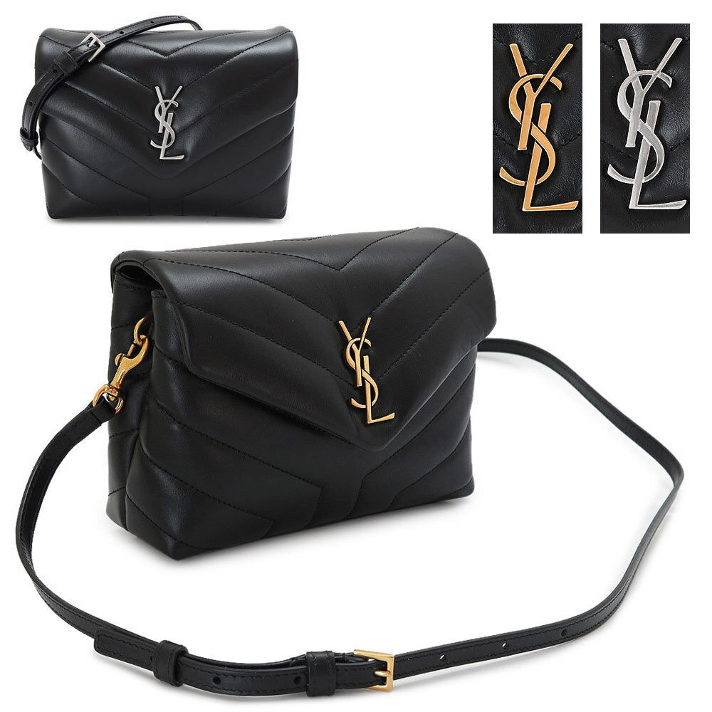 サンローラン　ポシェット サンローラン ショルダーバッグ レディース 678401 DV706 1000 / DV707 1000 ルル トイバッグ YSL モノグラム キルティング レザー ブラック 黒 SAINT LAURENT 【2024年春夏新作】