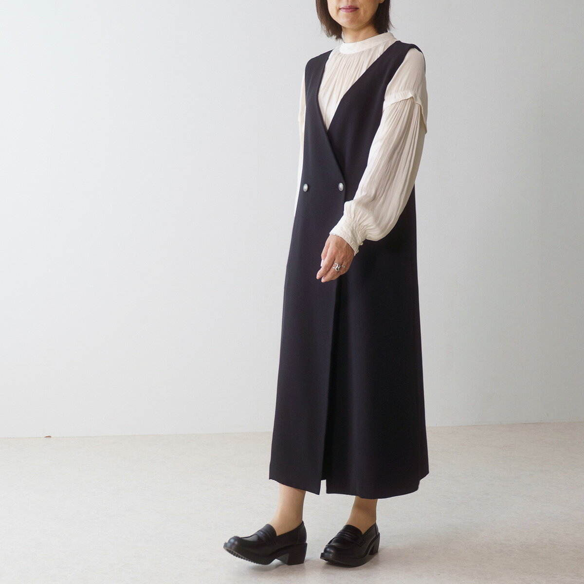 厚底ローファー コインローファー ヒールローファー 5cmヒール フォーマル トラッ...