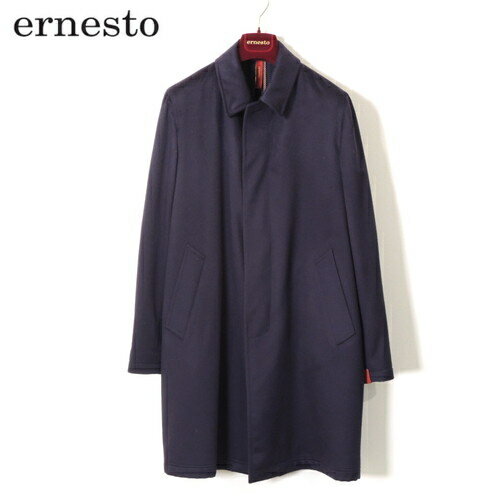 【定価30.1万・新品・48,50】ernesto(エルネスト)CAR-COAT カシミヤ パッカブルステンカラーコート ネイビー【50%OFF】