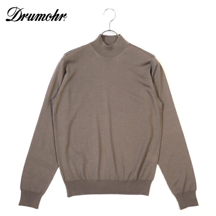 Rakuten - 【40%OFF・新品・46～50】Drumohr MODERN（ドルモア）スーパーファインメリノウール 30GGモックネックニット グレージュ D0D144-548