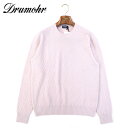 【40%OFF・新品・48】Drumohr(ドルモア)ファインメリノウール 10GGジャカードクルーネックニット D8M103LD ホワイトラベンダー(4)