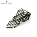 【定価1.1万・新品】STRASBURGO(ストラスブルゴ)シルクネクタイ グリーングラデーション ジオメトリック 日本製【70%OFF】(4)