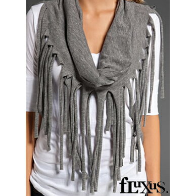 アウトレット価格 フルクサス Fluxus FRINGE SCARF style#16-992 フリンジストール 　正規品取扱店舗