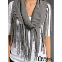 楽天おしゃれブランド揃う Y’s choiceアウトレット価格 フルクサス Fluxus FRINGE SCARF style#16-992 フリンジストール 　正規品取扱店舗