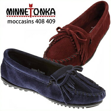 MINNETONKA ߥͥȥ KILTY SUEDE MOCCASIN ƥ  ⥫ NAVY[409T]WINE[408F] ʼ谷Ź